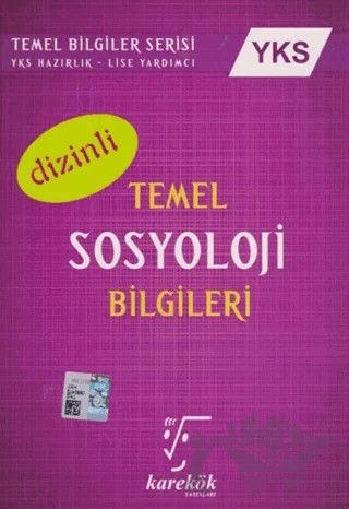 YKS Temel Sosyoloji Bilgileri Dizinli – Ahmet Sezgin – Karekök Yayıncılık kitap kapağı