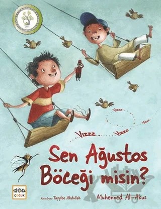 Sen Ağustos Böceği misin? – Muhenned Al-Akus – Nar Çocuk kitap kapağı