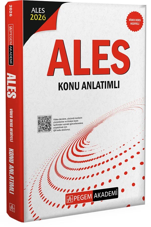 2026 ALES Konu Anlatımlı – Kitap İçerisinde Aktivasyon Kodu İle Aktif Edilen Video Ders İçerikleri İle – Pegem Akademi Yayıncılık kitap kapağı