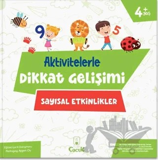 Aktivitelerle Dikkat Gelişimi - Sayısal Etkinlikler – Kolektif – Floki Çocuk kitap kapağı