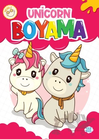 Neşeli Unicorn Boyama – Kollektif – Dokuz Çocuk kitap kapağı