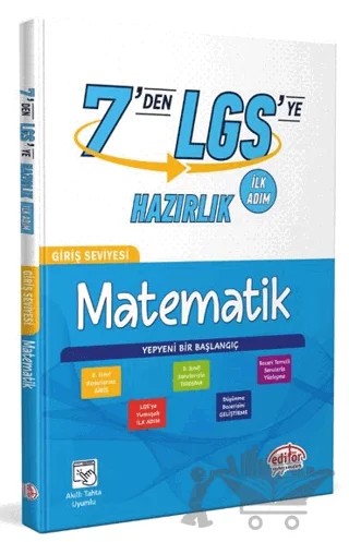 7’den LGS’ye Hazırlık Matematik – Kolektif – Editör Yayınevi kitap kapağı