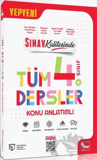 Sınav Kalitesinde 4. Sınıf Tüm Dersler Konu Anlatımlı – Kolektif – Sınav Yayınları kitap kapağı