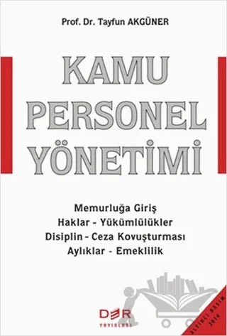 Kamu Personel Yönetimi – Tayfun Akgüner – Der Yayınları kitap kapağı