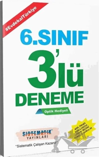 6. Sınıf 3'lü Deneme – Kolektif – Sistematik Yayınları kitap kapağı