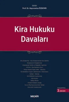 Kira Hukuku Davaları – Hayrünnisa Özdemir, Murat Aydoğdu, Murat Doğan, Turan Şahin – Seçkin Yayıncılık kitap kapağı
