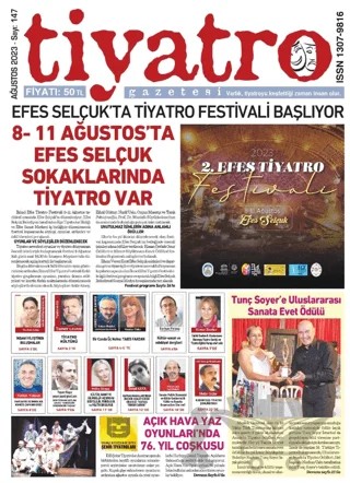 Tiyatro Gazetesi Ağustos 2023 – Tiyatro Gazetesi kitap kapağı