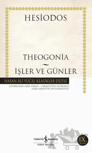 Theogonia - İşler ve Günler – Hesiodos – İş Bankası Kültür Yayınları kitap kapağı