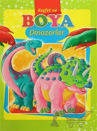 Dinozorlar - Keşfet ve Boya – Kolektif – Revzen Kitap kitap kapağı