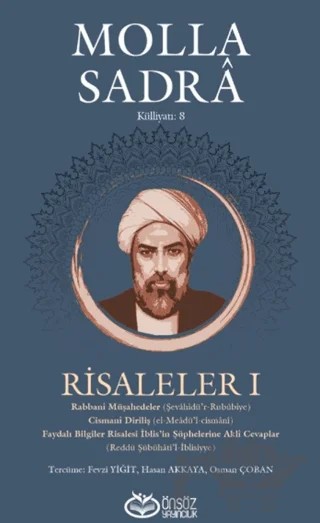 Risaleler 1 – Molla Sadra – Önsöz Yayıncılık kitap kapağı