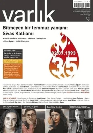 Varlık Edebiyat ve Kültür Dergisi Sayı: 1294 Temmuz 2015 – Varlık Dergisi Yayınları kitap kapağı