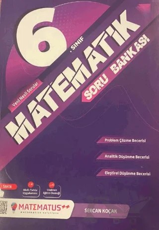 6. Sınıf Matematik Soru Bankası – Kolektif – Matematus Yayınları kitap kapağı