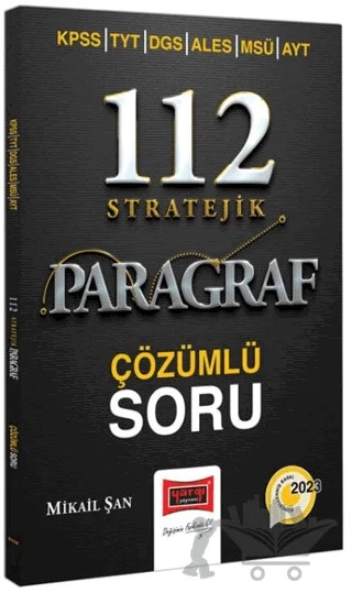 2023 KPSS TYT DGS ALES MSÜ AYT 112 Stratejik Paragraf Çözümlü Soru Bankası – Mikail Şan – Yargı Yayınevi kitap kapağı