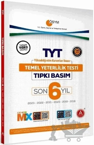 TYT Son 6 Yıl Tıpkı Basım Çıkmış Sorular – Kolektif – A Yayınları kitap kapağı