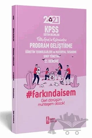 2021 KPSS Eğitim Bilimleri Program Geliştirme 21 Deneme – Fatih Genç – İSEM Yayıncılık kitap kapağı