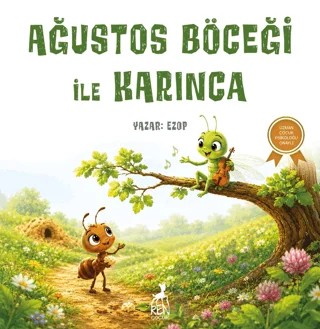 Ağustos Böceği ile Karınca – Ezop – Ren Çocuk kitap kapağı