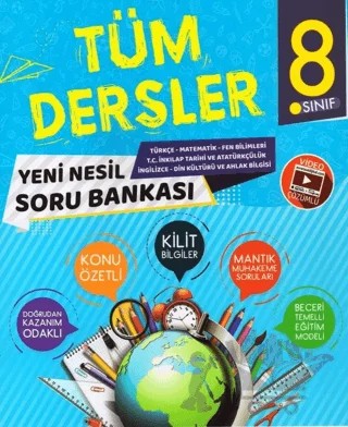 8. Sınıf Tüm Dersler Yeni Nesil Soru Bankası – Kolektif – Evrensel İletişim Yayınları kitap kapağı
