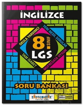 8. Sınıf LGS İngilizce Soru Bankası – Kolektif – Sistematik Yayınları kitap kapağı
