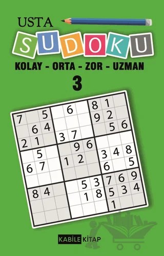 Usta Sudoku 3 – Kolektif – Kabile Kitap kitap kapağı