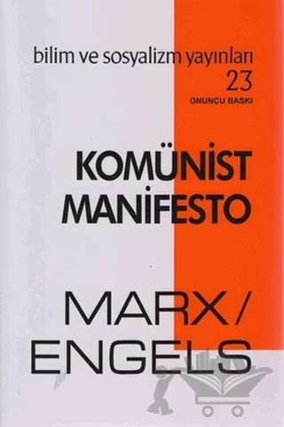 Komünist Manifesto – Friedrich Engels, Karl Marx – Bilim ve Sosyalizm Yayınları kitap kapağı