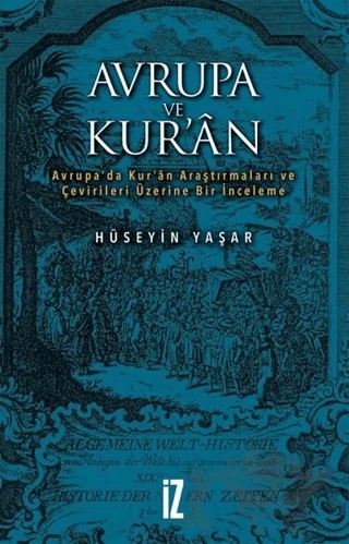 Avrupa ve Kur'an – Hüseyin Yaşar – İz Yayıncılık kitap kapağı