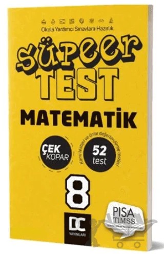 8. Sınıf Matematik Süper Test Çek Kopar – Kolektif – ​Doğru Cevap Yayınları kitap kapağı