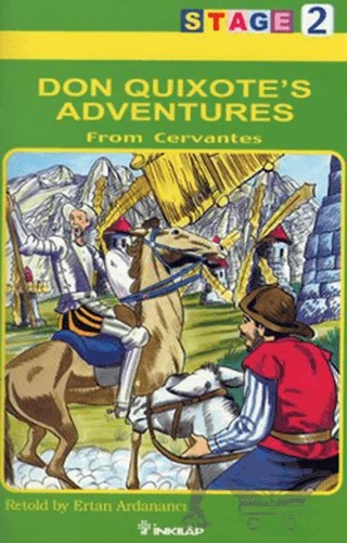 Don Quixote’s Adventures Stage 2 – Miguel de Cervantes Saavedra – İnkılap Kitabevi kitap kapağı