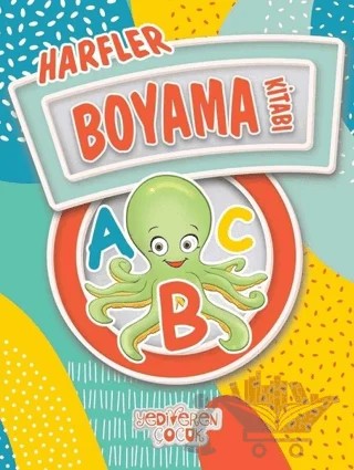 Harfler Boyama Kitabı – Bilgenur Çorlu – Yediveren Çocuk kitap kapağı