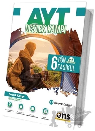 AYT Eşit Ağırlık 6 Fasikül 1 Deneme Destek Kampı – Kolektif – ENS Yayınları kitap kapağı