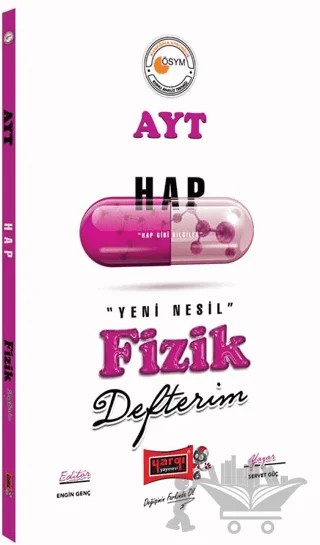 Hap AYT Fizik Defterim – Servet Güç – Yargı Yayınevi kitap kapağı