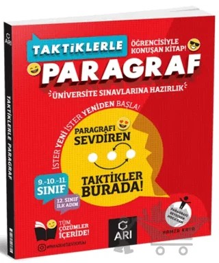 Taktiklerle Paragraf Çözümlü Soru Bankası – Hamza Kaya – Arı Yayıncılık kitap kapağı