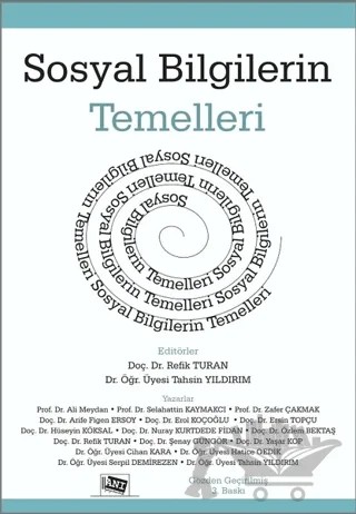 Sosyal Bilgilerin Temelleri – Kolektif – Anı Yayıncılık kitap kapağı