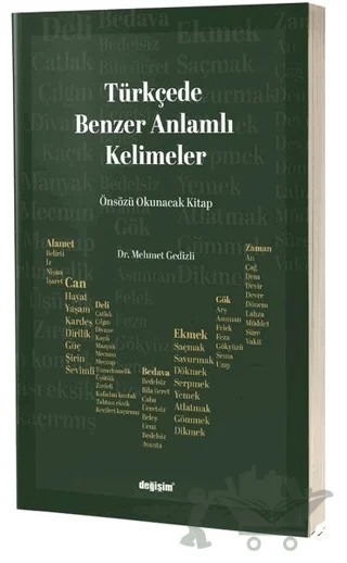 Türkçede Benzer Anlamlı Kelimeler – Mehmet Gedizli – Değişim Yayınları kitap kapağı