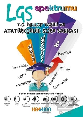 8. Sınıf LGS Spektrumu T.C. İnkılap Tarihi ve Atatürkçülük Soru Bankası – Kolektif – Katyon Yayınları kitap kapağı