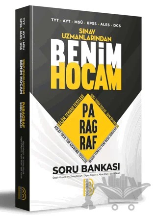TYT - AYT - MSÜ - KPSS - ALES - DGS Sınav Uzmanlarından Paragraf Soru Bankası – C. Alper İlhan, Esra Yüksel, Muazzez Güneş Özyurt, Özgür Özyurt, Ülgen Gökçe – Benim Hocam Yayınları kitap kapağı