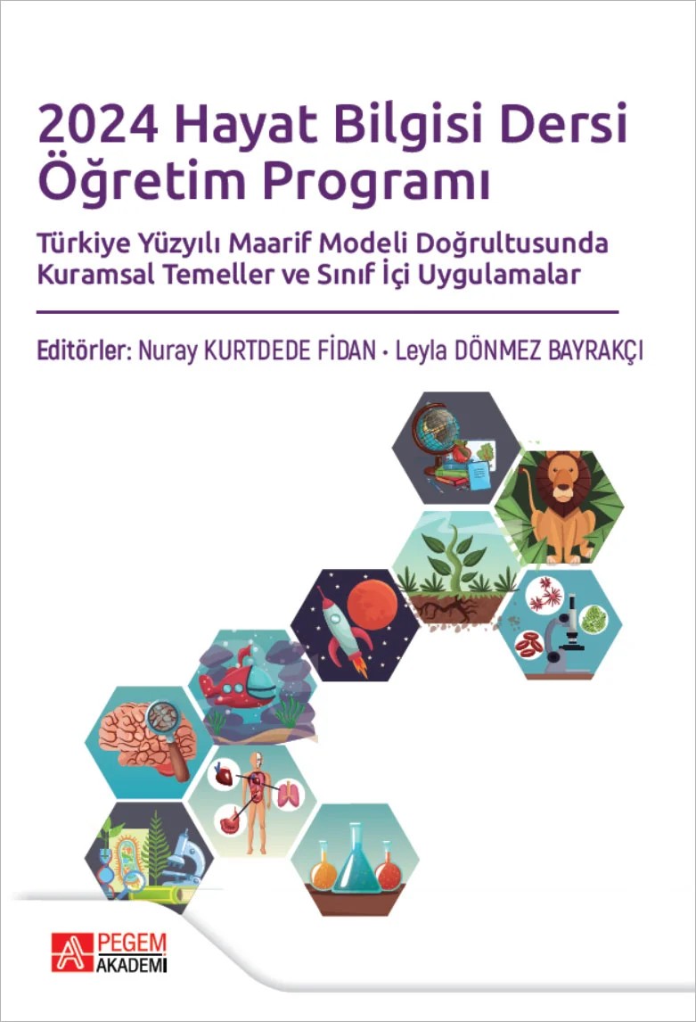 2024 Hayat Bilgisi Dersi Öğretim Programı Türkiye Yüzyılı Maarif Modeli Doğrultusunda Kurumsal Temeller ve Sınıf İçi Uygulamalar – Türkiye Yüzyılı Maarif Modeli – Pegem Akademi Yayıncılık kitap kapağı