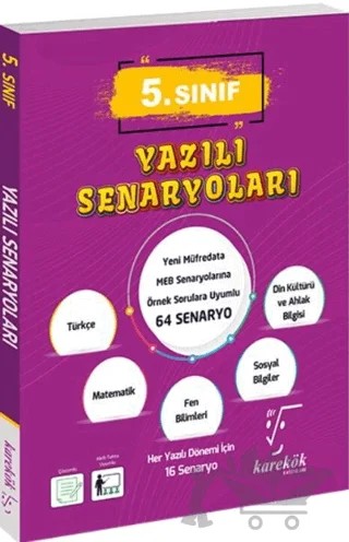 5. Sınıf Yazılı Senaryoları – Kolektif – Karekök Yayıncılık kitap kapağı