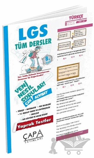 8. Sınıf Tüm Dersler Yaprak Test – Kolektif – Çapa Yayınları kitap kapağı