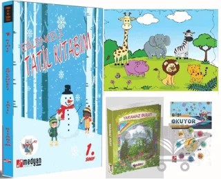 1. Sınıf Eğlenceli Yarıyıl Tatil Seti – Kolektif – Medyan Yayınları kitap kapağı