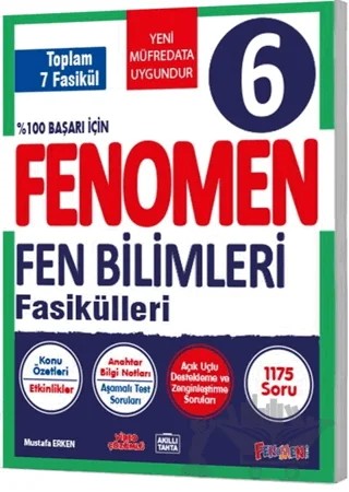 6. Sınıf Fen Bilimleri Fasikülleri – Mustafa Erken – Fenomen Yayınları kitap kapağı