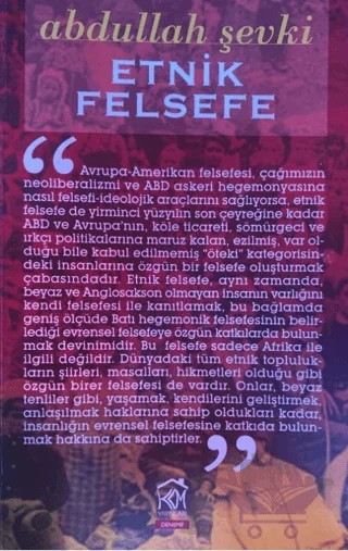 Etnik Felsefe – Abdullah Şevki – Kurgu Kültür Merkezi kitap kapağı