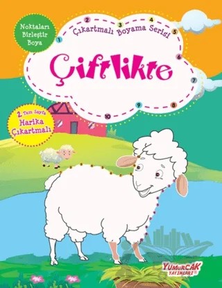 Çiftlikte - Çıkartmalı Boyama Serisi – Kolektif – Yumurcak Yayınları kitap kapağı