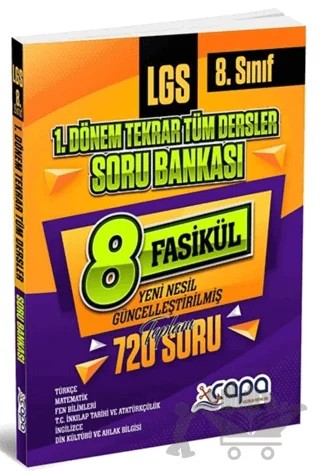 8. Sınıf LGS 1. Dönem Tekrar Tüm Dersler Soru Bankası – Kolektif – Çapa Yayınları kitap kapağı
