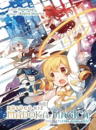 Büyücü Kız Madoka Magica - Hayaletlerin Ayaklanışı – Hanokage, Magica Quartet – Komikşeyler Yayıncılık kitap kapağı
