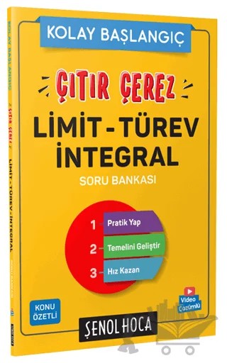 Çıtır Çerez Limit - Türev İntegral Soru Bankası – Kolektif – Şenol Hoca Yayınları kitap kapağı