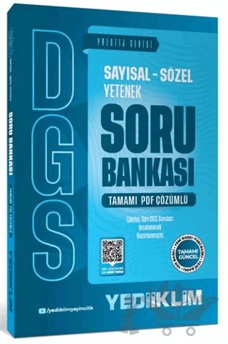 2027 DGS Prestij Serisi Sayısal Sözel Yetenek Tamamı PDF Çözümlü Soru Bankası – Kolektif – Yediiklim Yayınları kitap kapağı