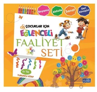 Eğlenceli Faaliyet Seti Turuncu Kitap - 4 Yaş Üzeri – Kolektif – Parıltı Yayınları kitap kapağı