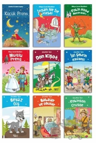 Çocuklar İçin Edebiyat Seti (9 Kitap Takım) – Kolektif – Koloni Çocuk kitap kapağı
