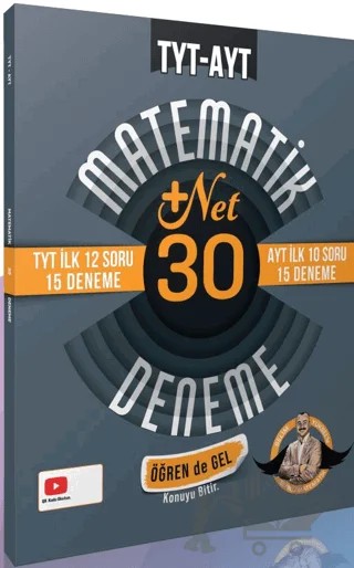 TYT - AYT Matematik Deneme +30 Net – Selim Yüksel – Paraf Akademi kitap kapağı