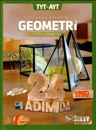 2019 TYT-AYT 24 Adımda Geometri Özel Konu Anlatımlı Soru Bankası – Kolektif – Sınav Yayınları kitap kapağı